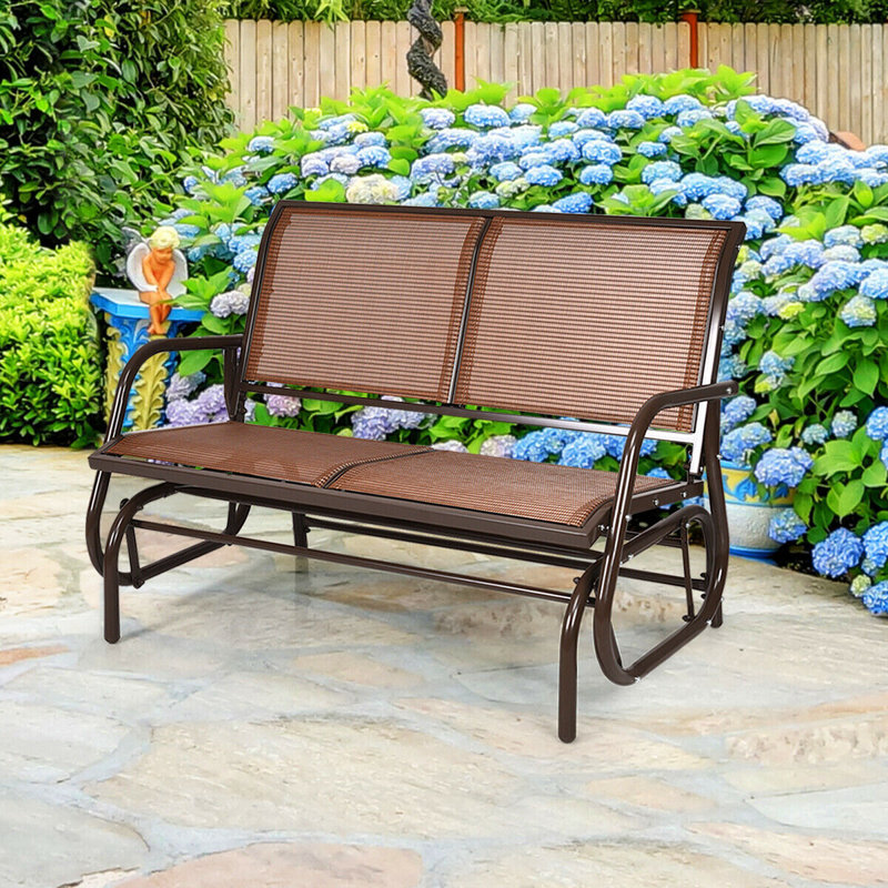Latitude Run Longdale Steel Glider Bench & Reviews Wayfair